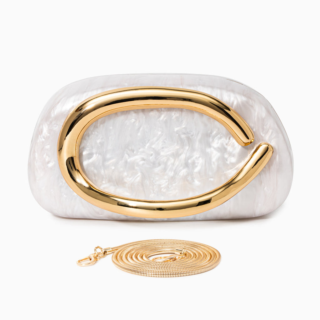 Aurelia · Clutch de fiesta con cadena dorada