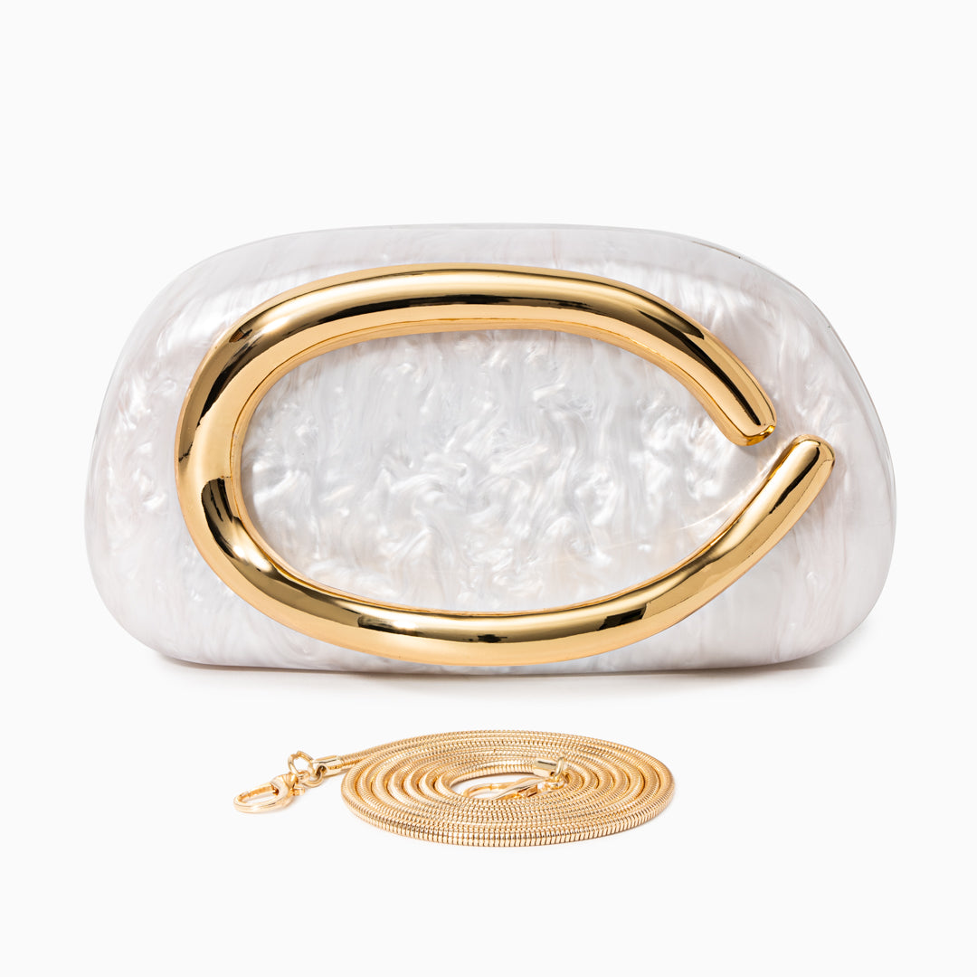 Aurelia · Clutch de fiesta con cadena dorada