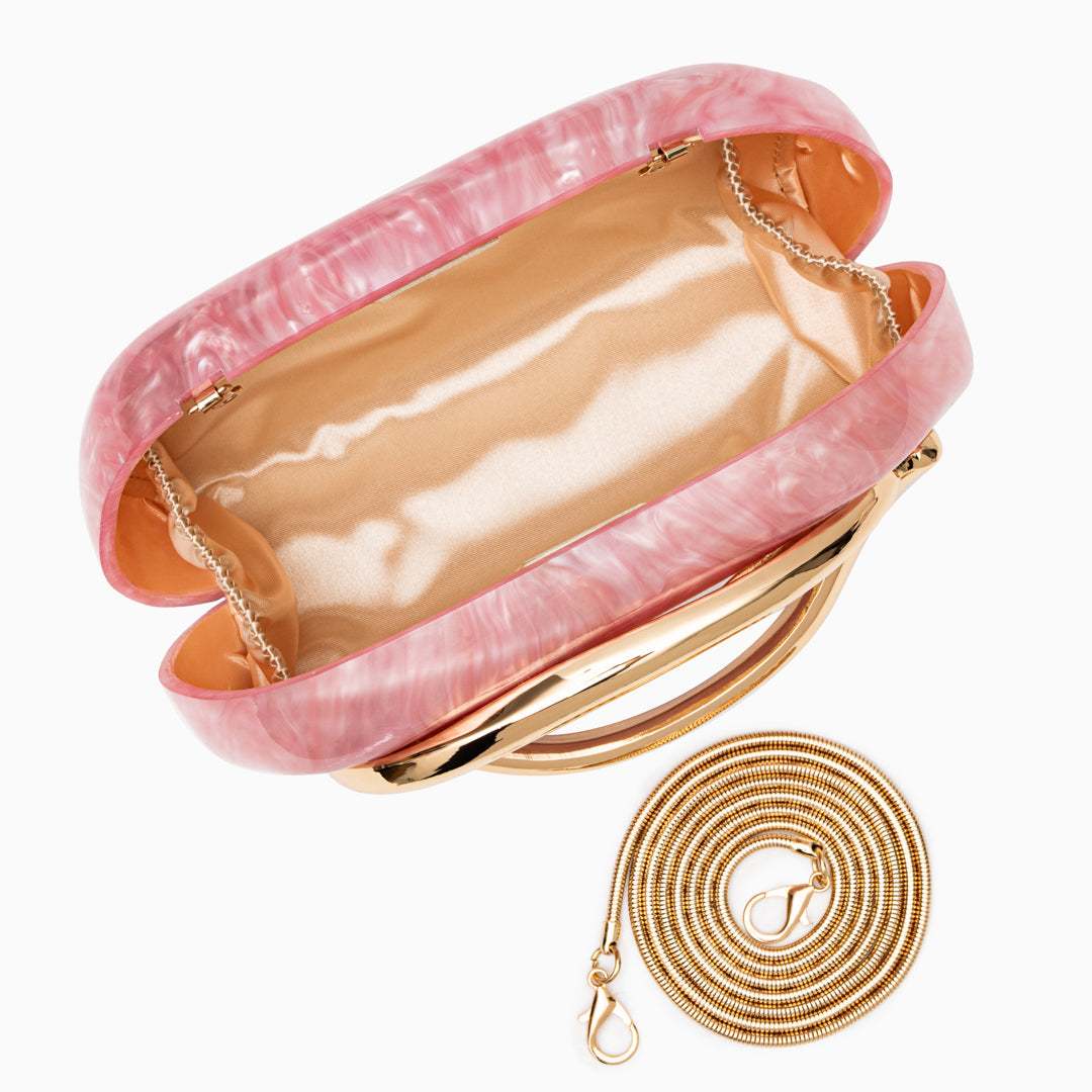 Aurelia · Clutch de fiesta con cadena dorada
