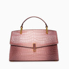 Elisa · Bolso tote con textura efecto cocodrilo