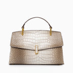 Elisa · Bolso tote con textura efecto cocodrilo