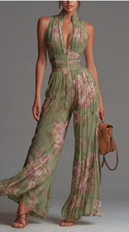 Fleur · Mono estampado de gasa con flores