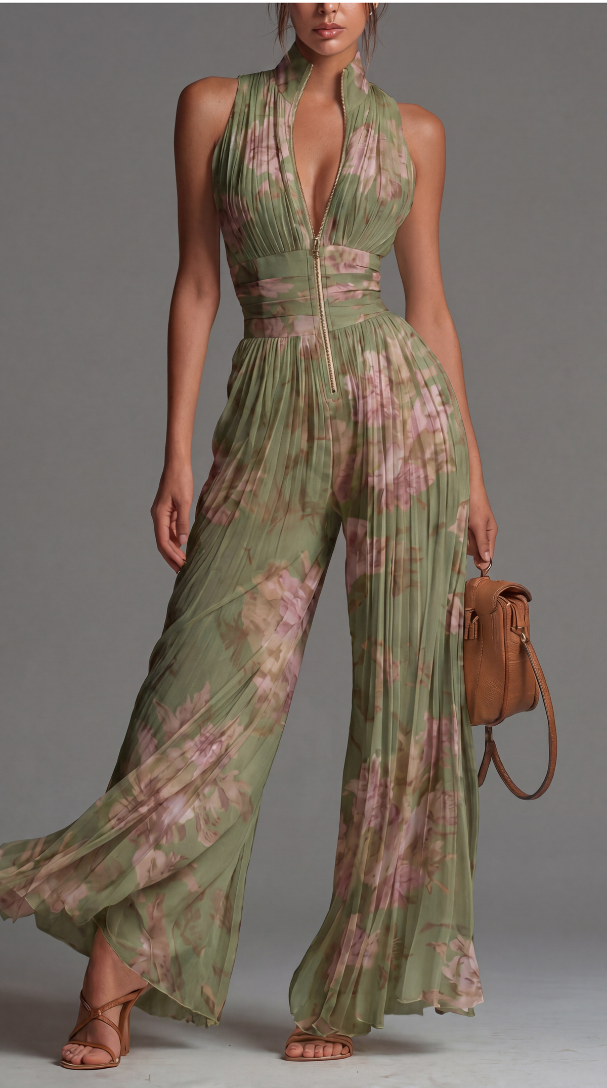 Fleur · Mono estampado de gasa con flores