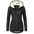 Parka de invierno con capucha Clara en negro