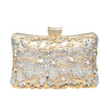 Ema · Clutch con strass y detalle de nudo