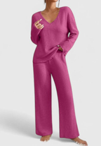 Angeline · Conjunto de canalé de pernera ancha