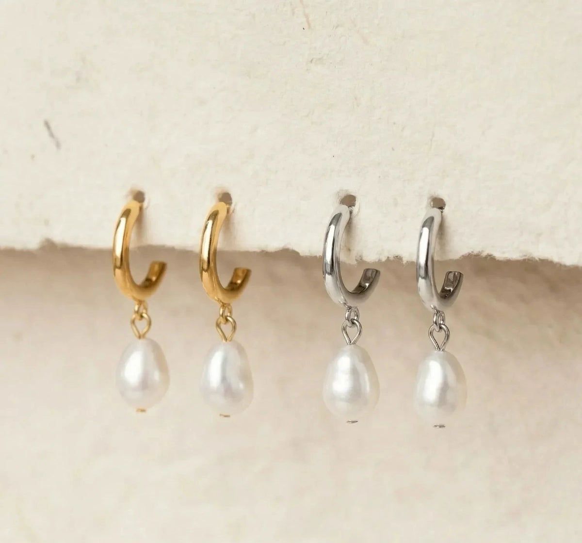 Parela Pendientes de aro