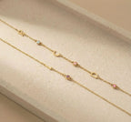 Sideways Collar con piedras de nacimiento