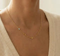 Sideways Collar con piedras de nacimiento