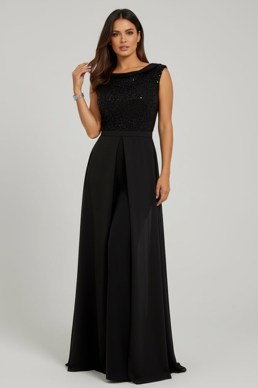 LOUNA| MONO ELEGANTE SIN MANGAS