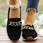 Eva · Mocasín con hebilla de rombo y plantilla anatómica