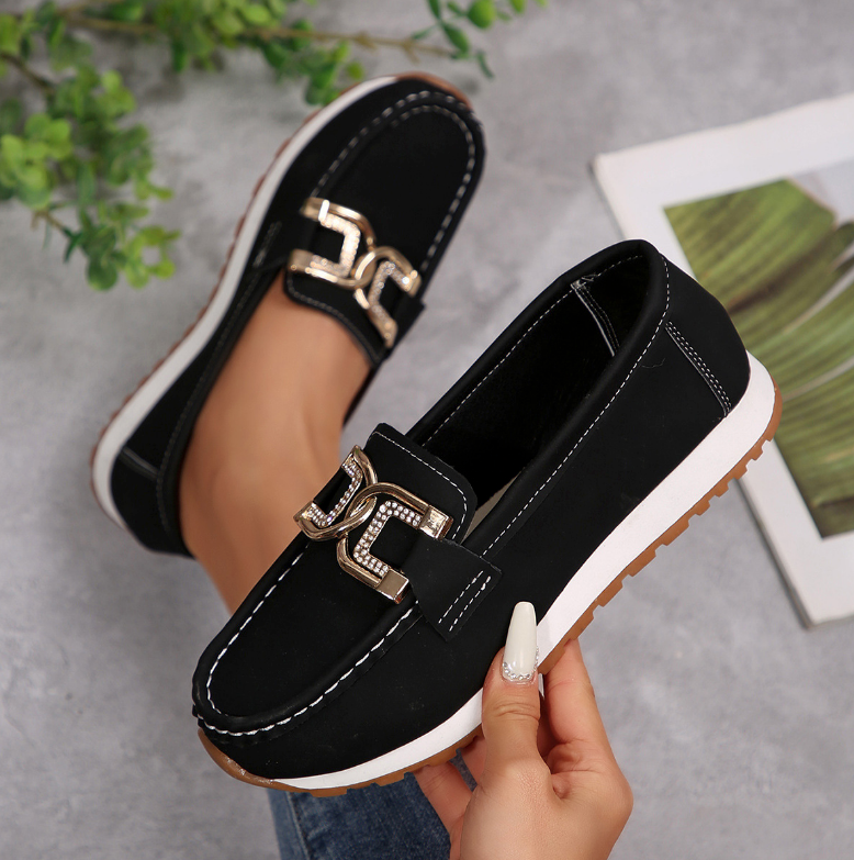Esmeralda · Mocasín con hebilla de rombo
