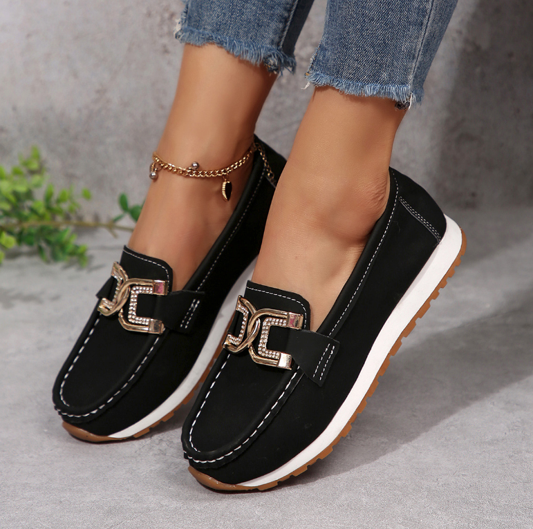 Esmeralda · Mocasín con hebilla de rombo