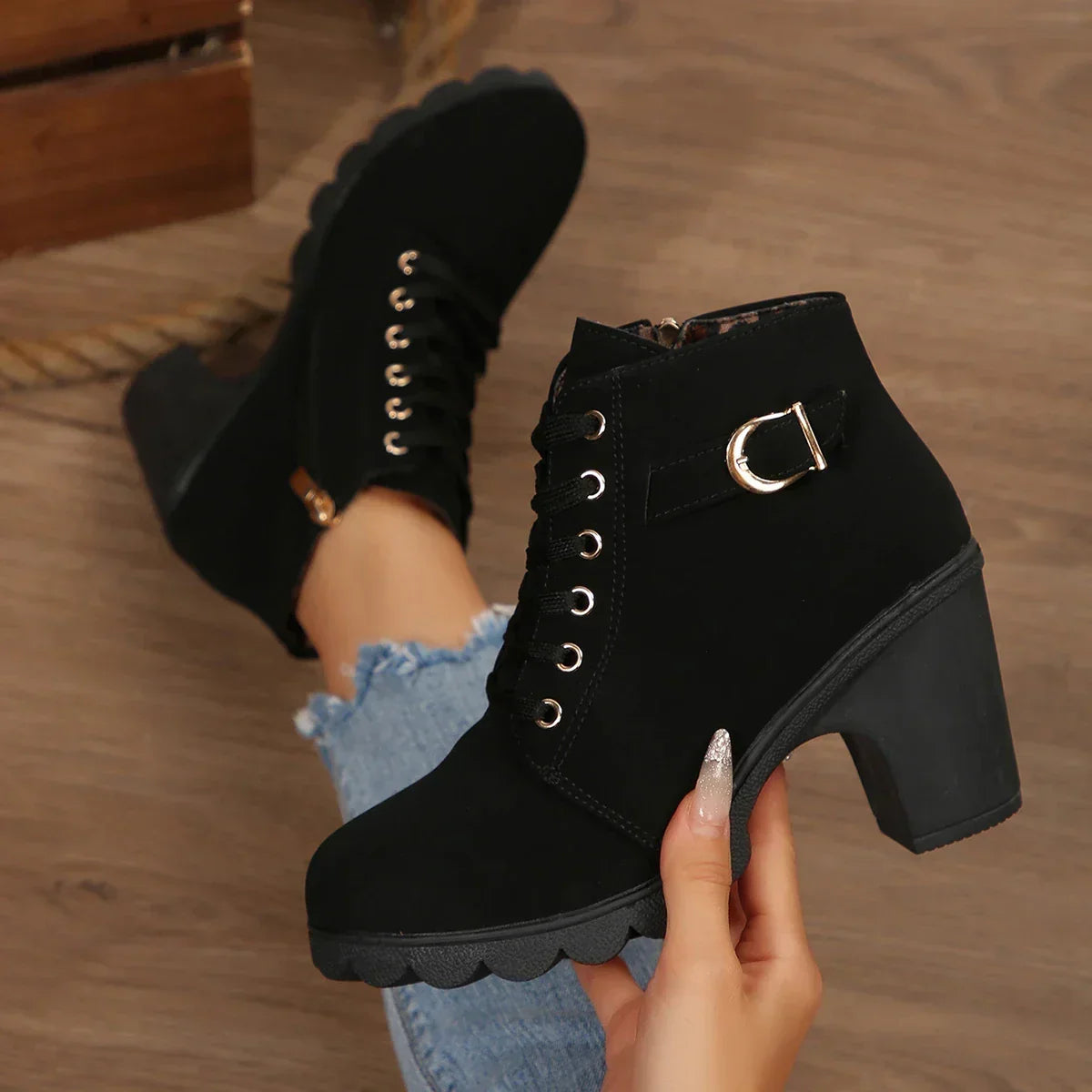 CLAIRE | BOTINES CÓMODOS DE TACÓN