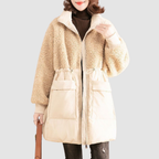 Georgina · Abrigo de invierno de texturas mixtas
