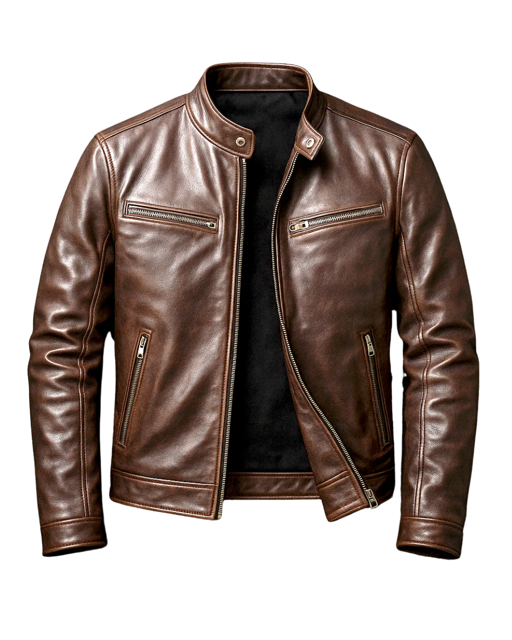 Guido · Chaqueta efecto piel vintage