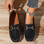 Elvira · Mocasín plano con hebilla