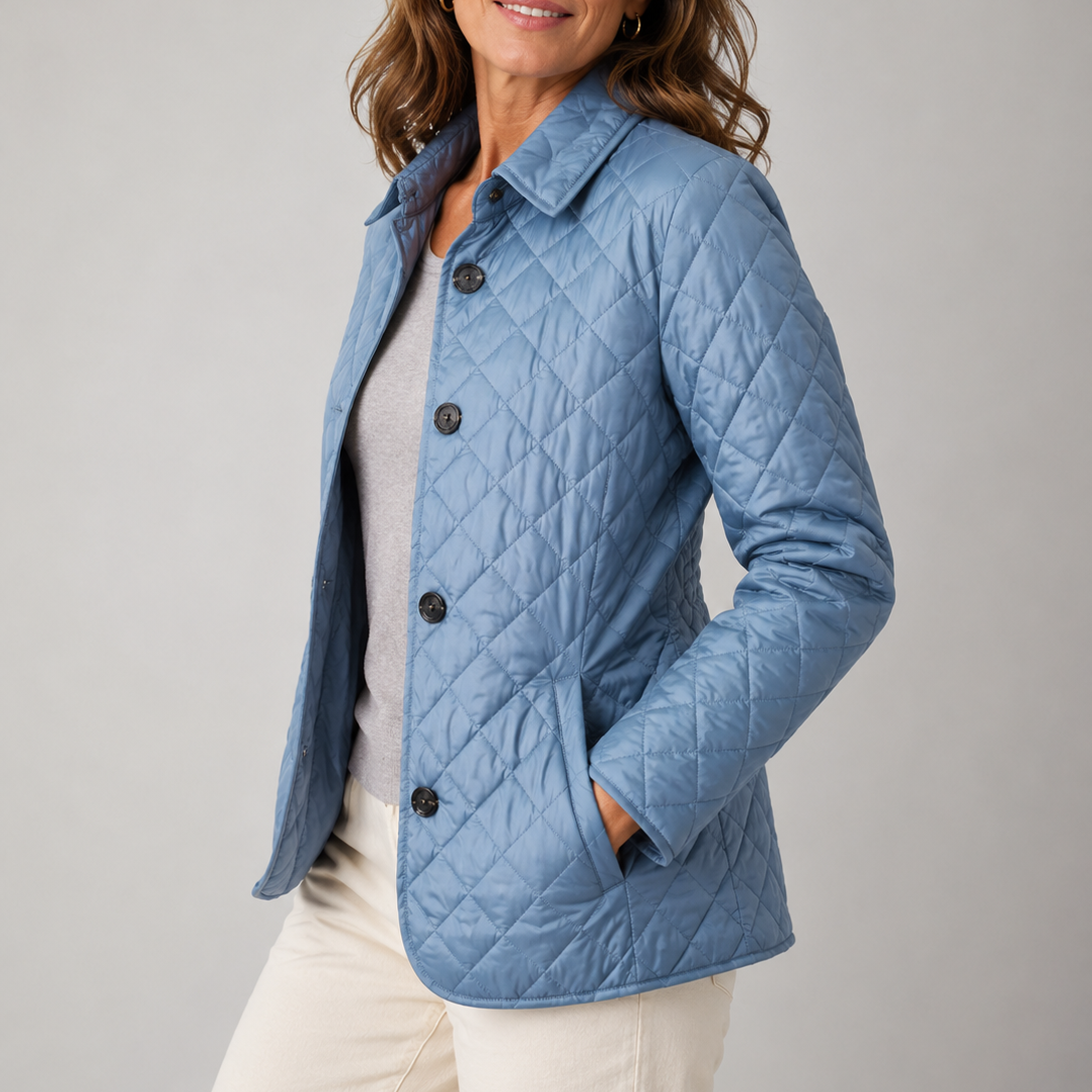 Chaqueta acolchada ligera Eva en azul claro