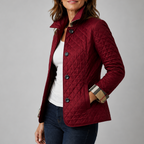 Chaqueta acolchada ligera Eva en burdeos