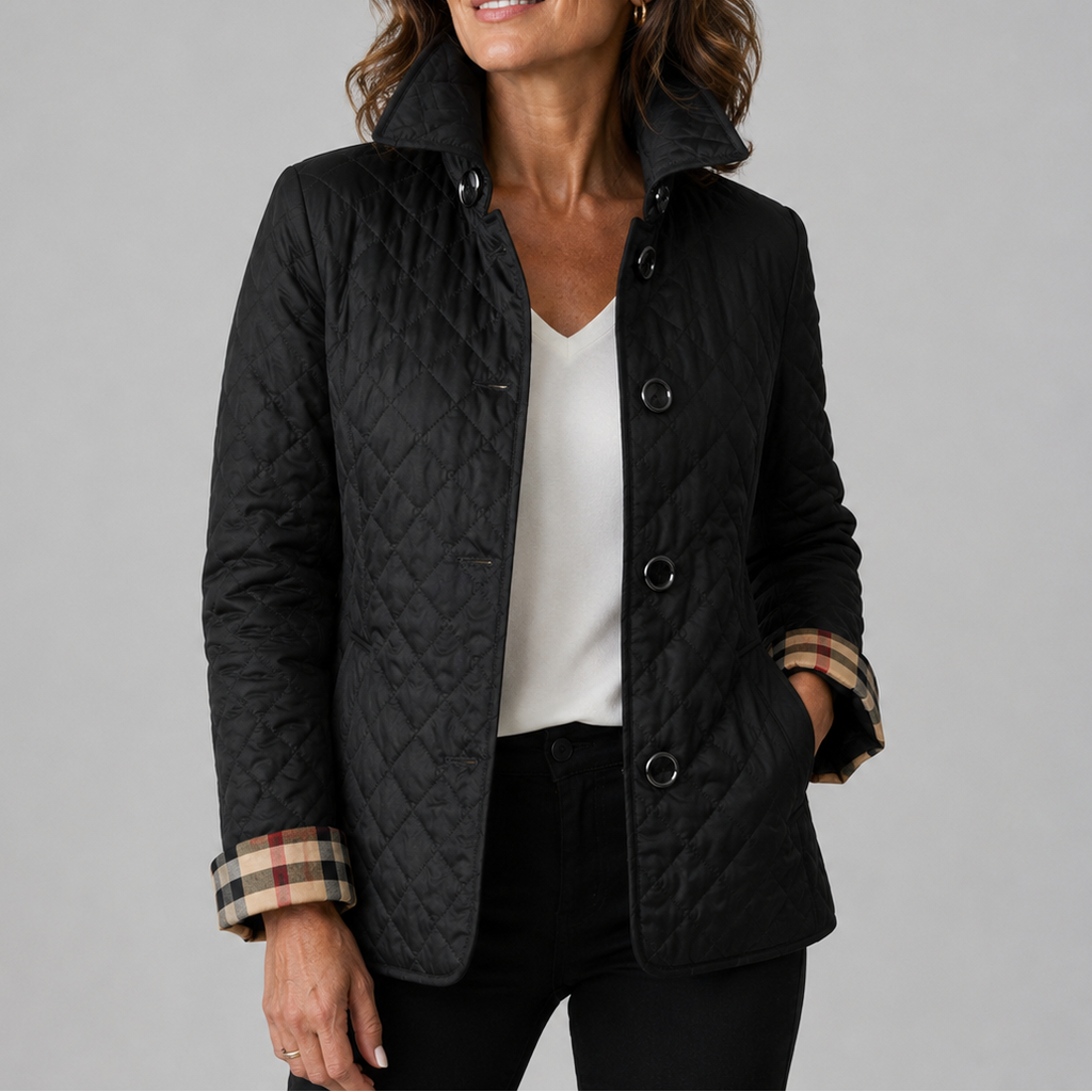 Chaqueta acolchada ligera Eva en negro