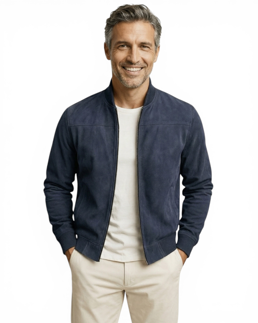 Valerio · Chaqueta efecto ante con botones
