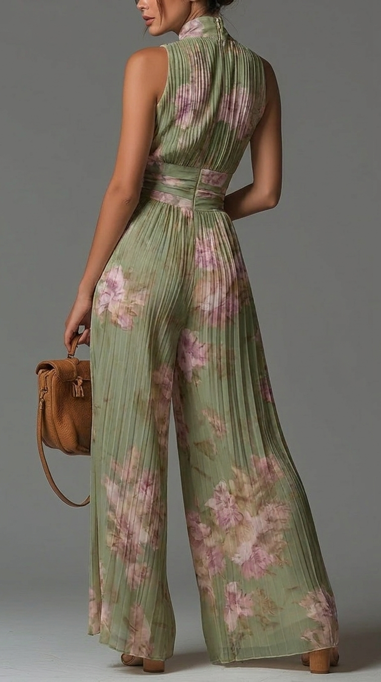 Fleur · Mono estampado de gasa con flores