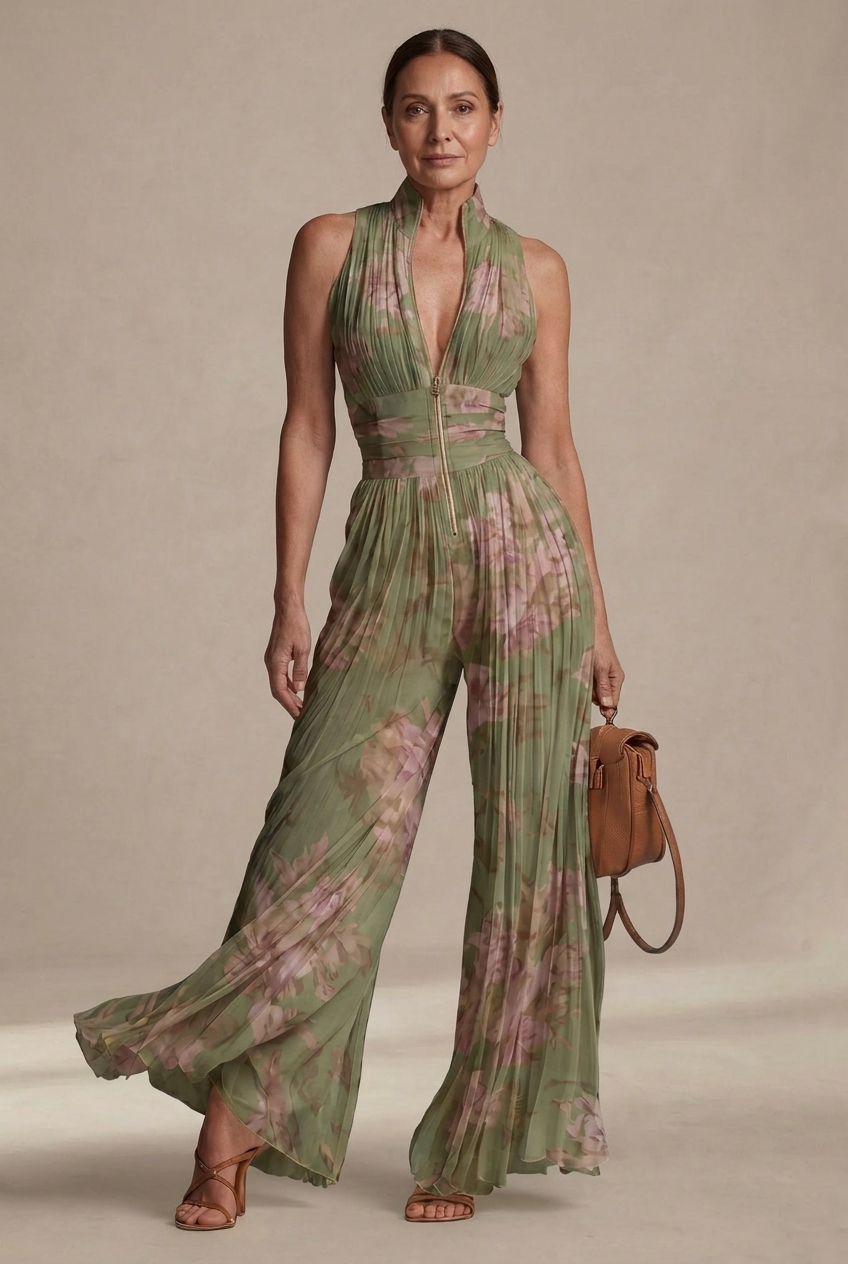 Fleur · Mono estampado de gasa con flores