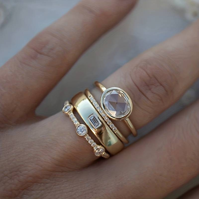 Alessia Juego de anillos vintage