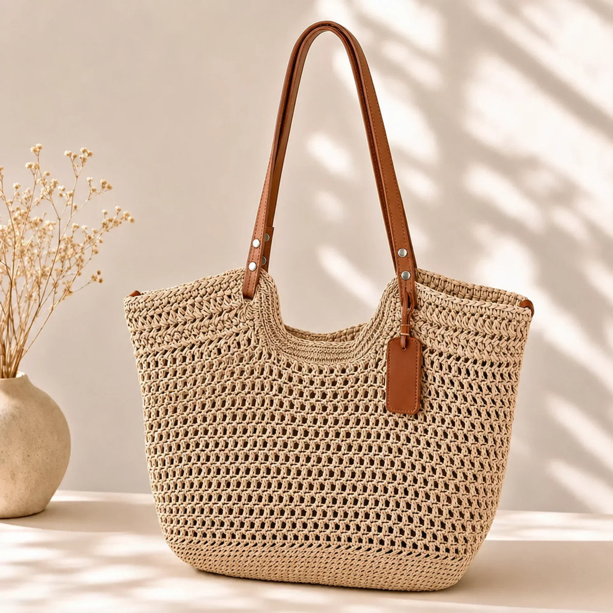 Gioia · Bolso shopper de ganchillo tejido a mano