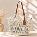 Isolina · Bolso shopper de ganchillo tejido a mano