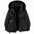 Irene · Parka acolchada con capucha en negro