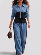 Holbrook · Conjunto color block con chaqueta corta