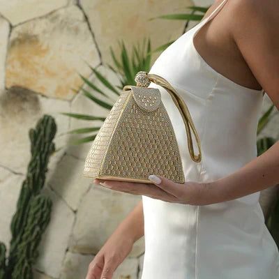 Serena · Bolso tote estructurado con strass