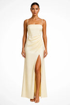 Aurelia · Vestido largo con escote cuadrado